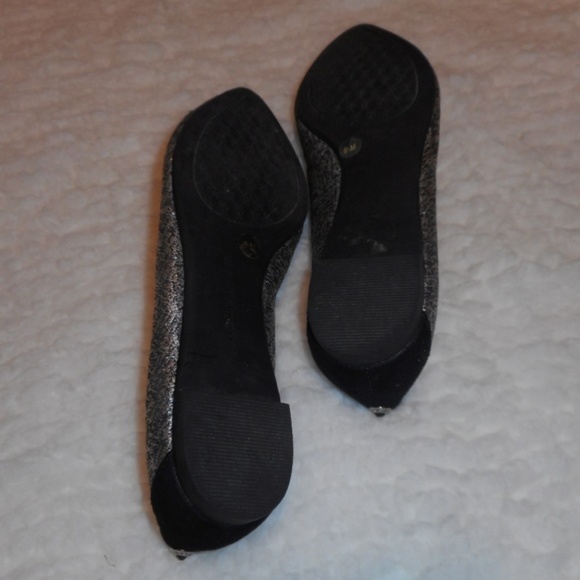 ANTONIO MELANI Black and Silver Flats - Picture 6 of 7